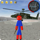 Stickman Spider Rope Hero Gangstar City