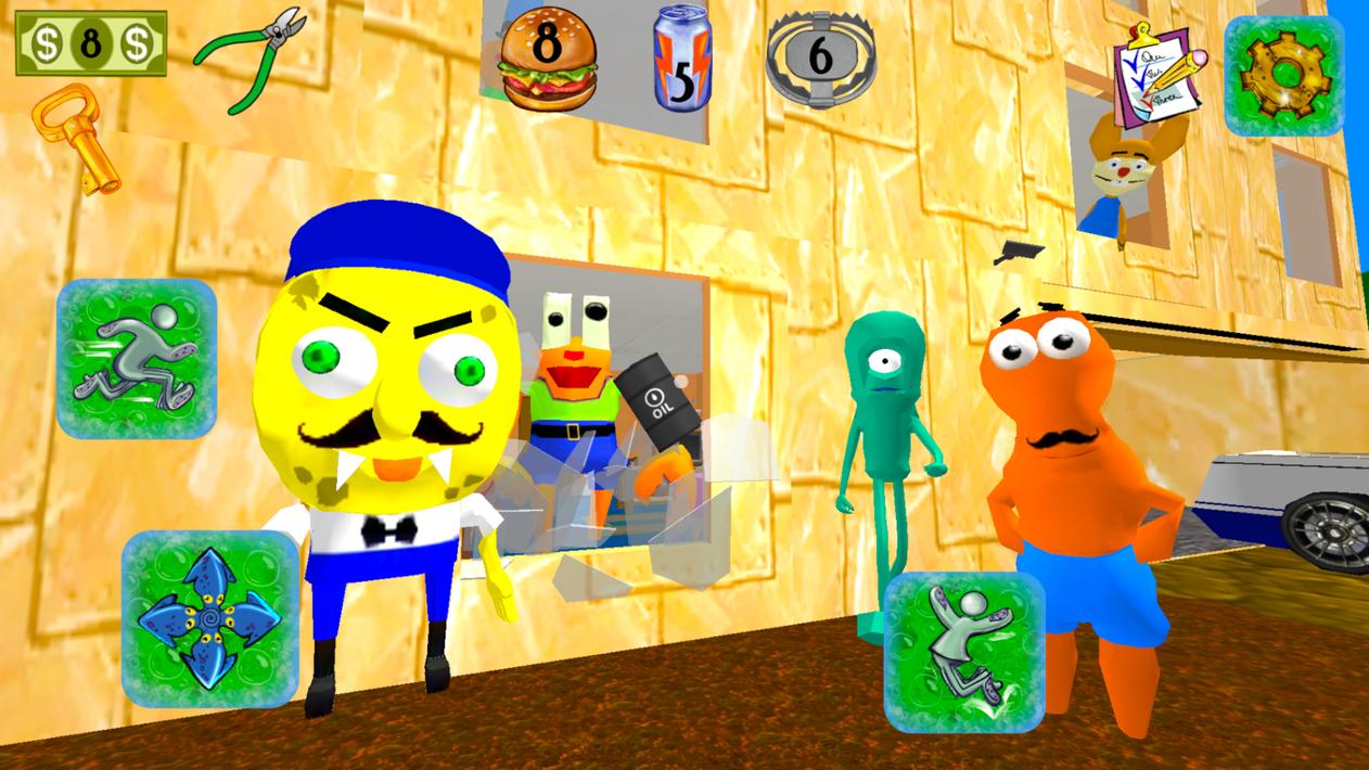 Sponge Neighbor Escape 3D