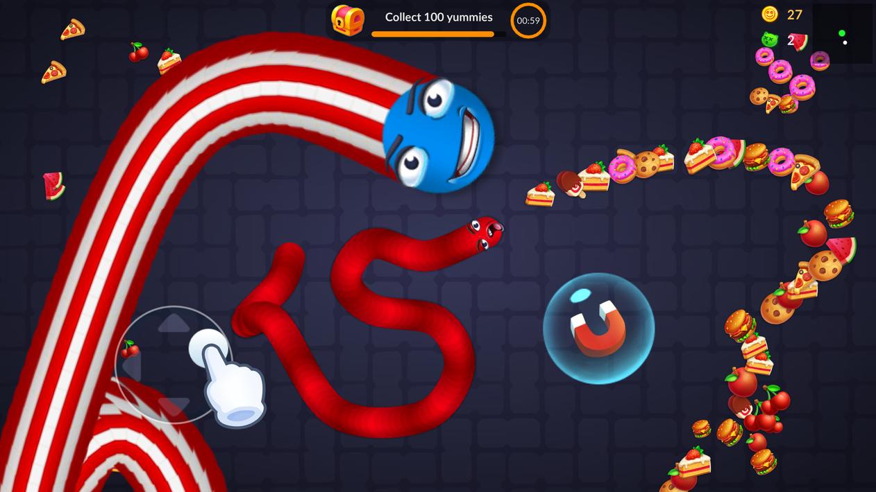 Snake vs Worms: Fun .io Zone