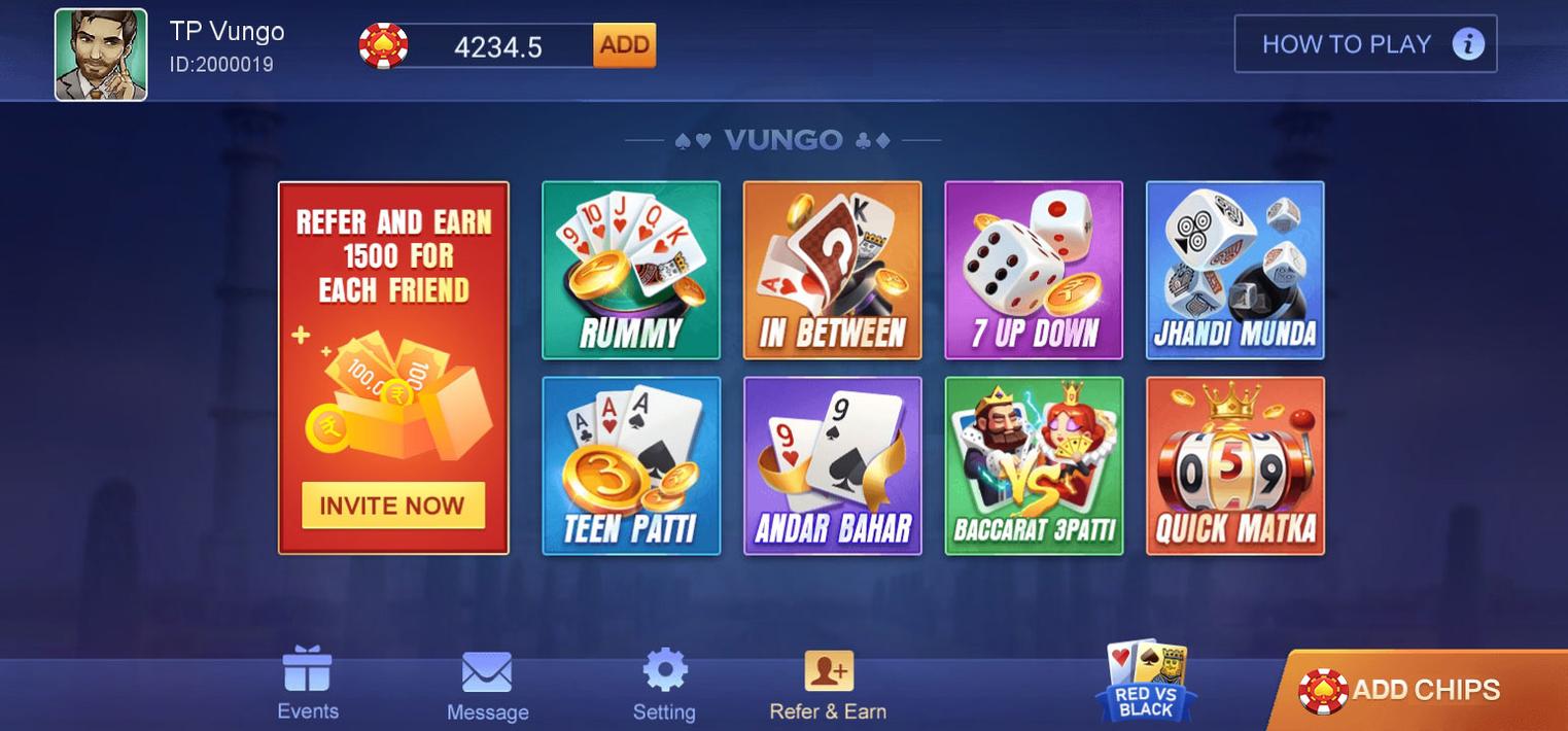 Teen Patti Vungo