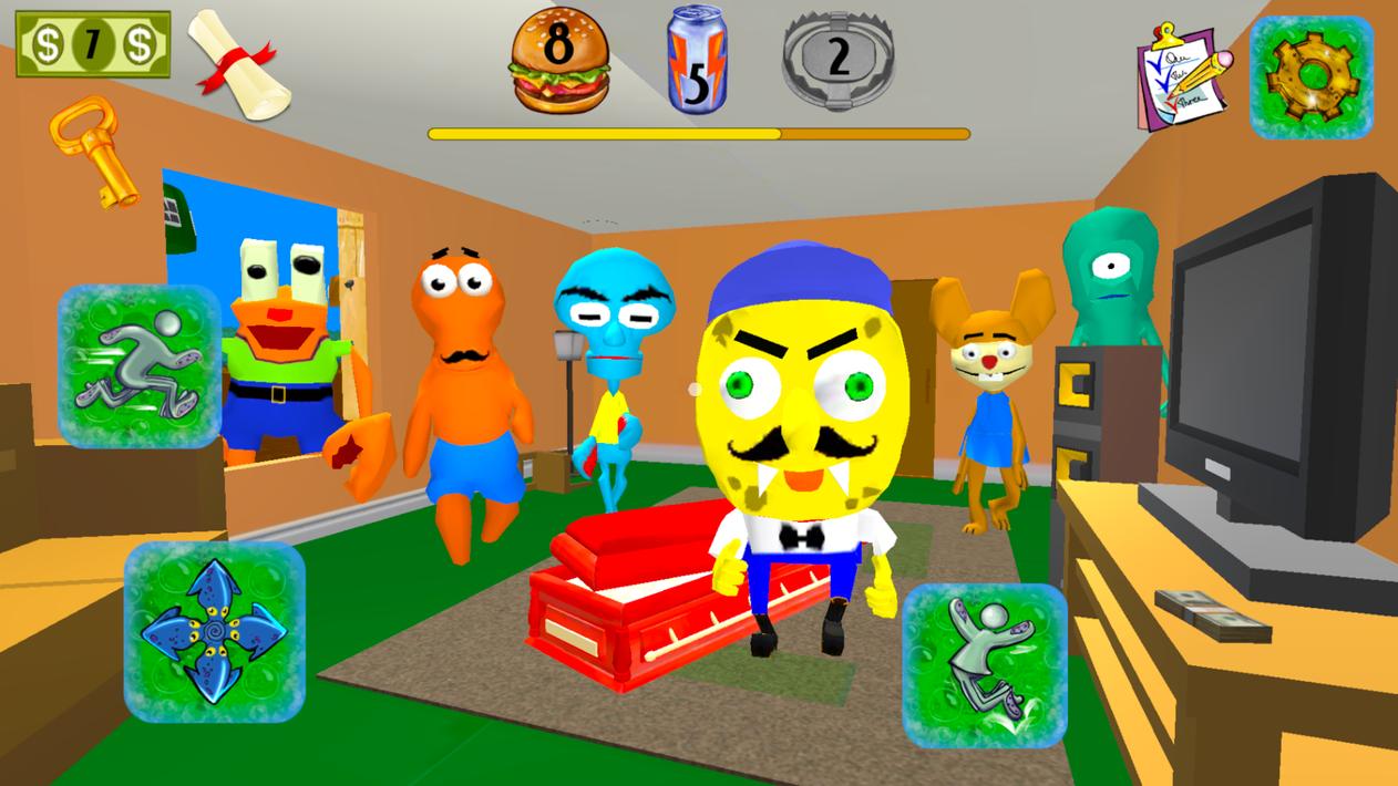 Sponge Neighbor Escape 3D