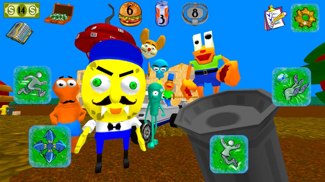 Sponge Neighbor Escape 3D