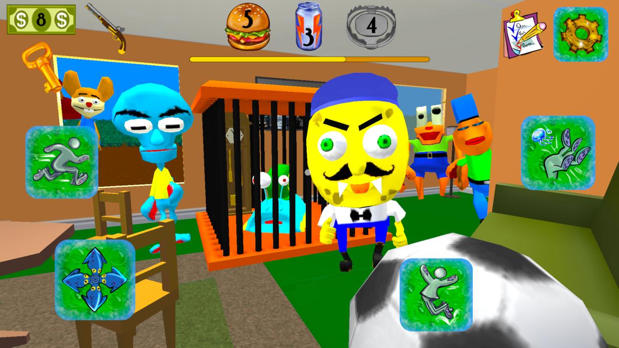 Sponge Neighbor Escape 3D