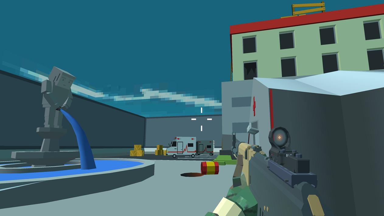 Blocky Combat Swat Zombie 1