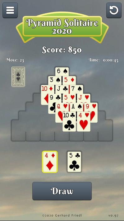 Pyramid Solitaire 2020