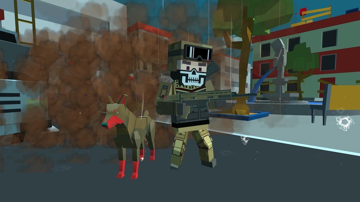 Blocky Combat Swat Zombie 1