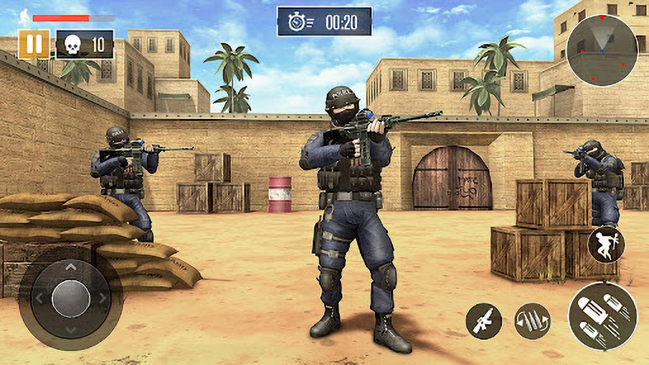 Modren Combat:FPS gun Commando