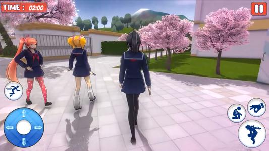 Sakura Anime Girl Fun Life 3D