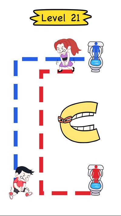 Toilet Rush Race: Draw Puzzle