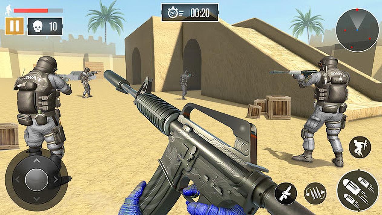 Modren Combat:FPS gun Commando