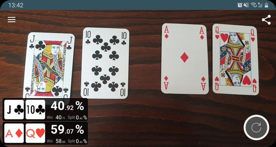 Poker Odds Camera Calculator