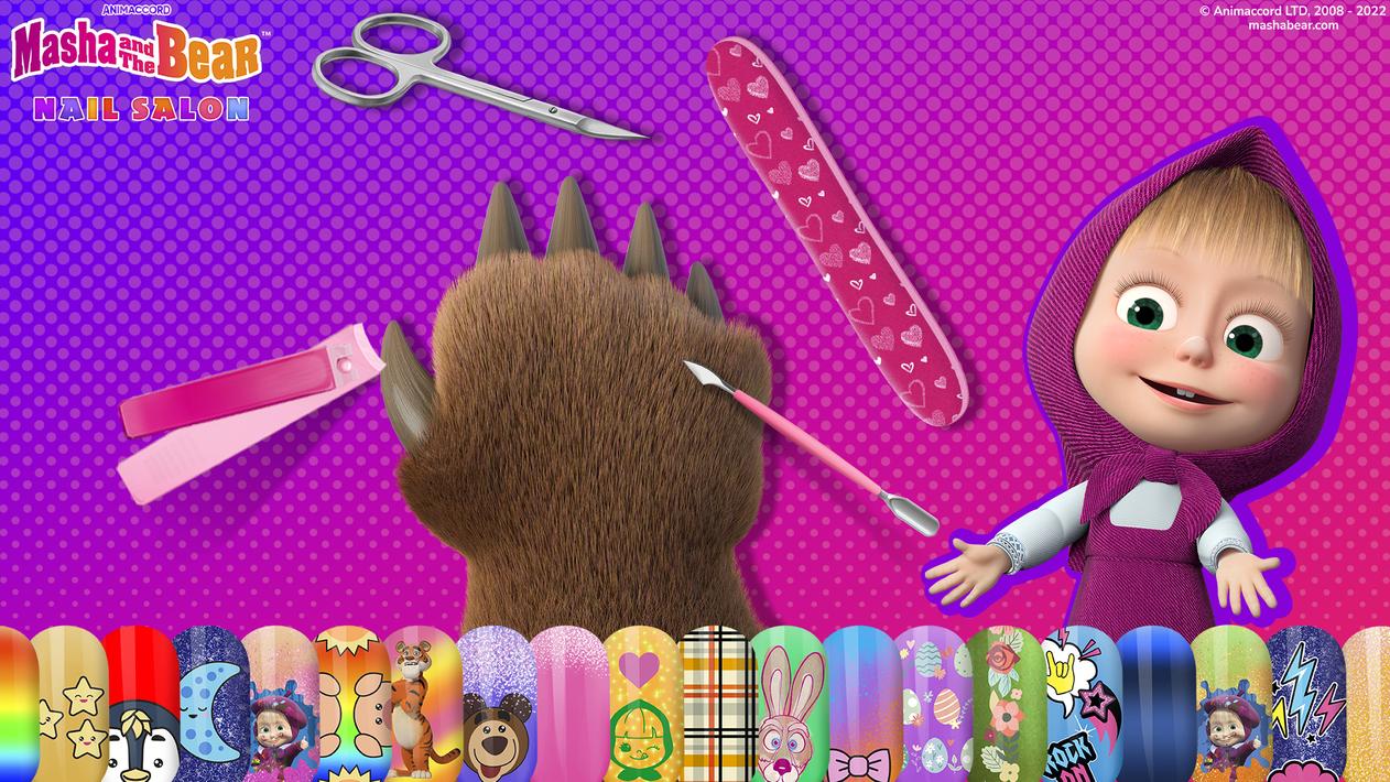 Masha and the Bear: Nail salon