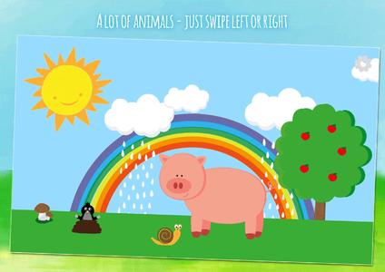 Animals, kids game from 1 year