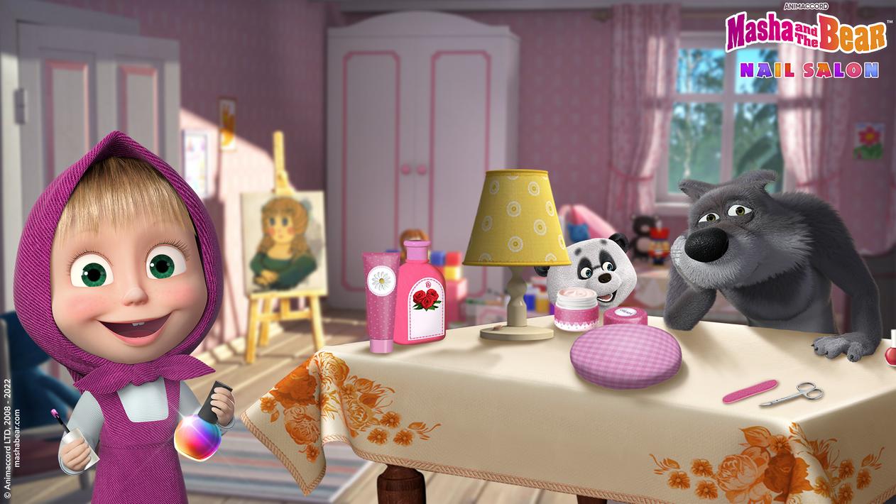 Masha and the Bear: Nail salon