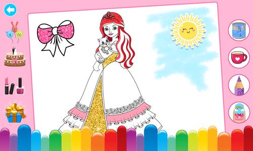 Princess Coloring & Dress Up