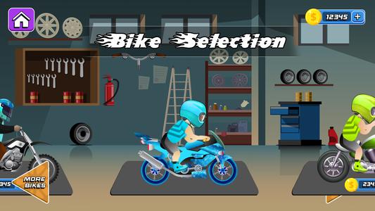 Kids Bike Hill Racing Game