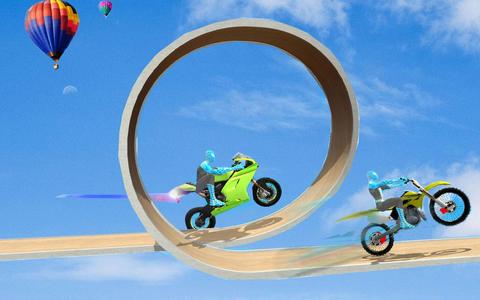 Superhero Bike Tricky Mega Ramp Stunt 21