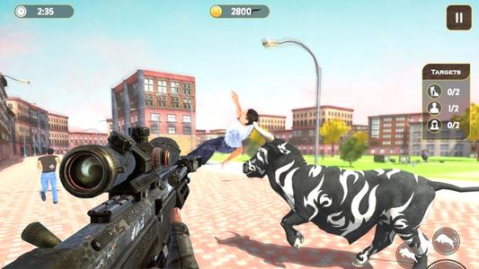 Angry Bull Fight Shooting Game