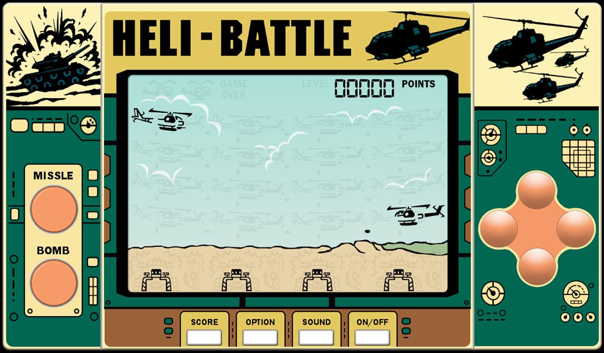 Heli Battle(80s Handheld Game)