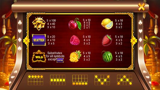 Friut 777 Slot Machine Game