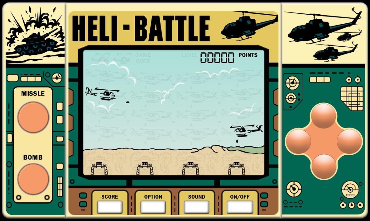 Heli Battle(80s Handheld Game)