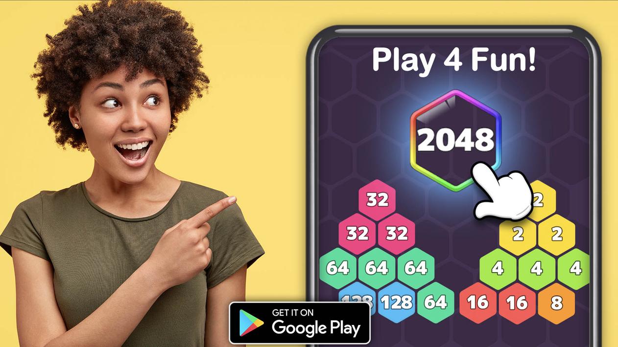 2048 Hexagon-Number Merge Game