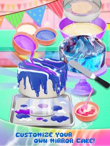 Galaxy Mirror Glaze Cake - Sweet Desserts Maker