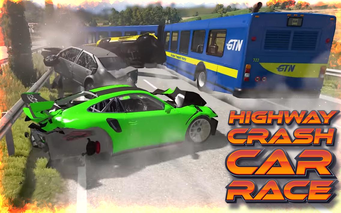 Highway Crash Car Race