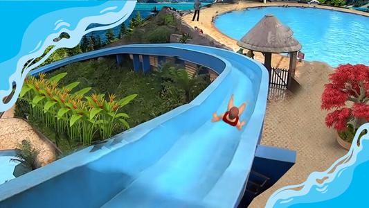 Water Park Fun Water Slide