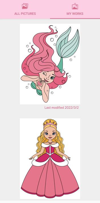 Princess Coloring Book Game