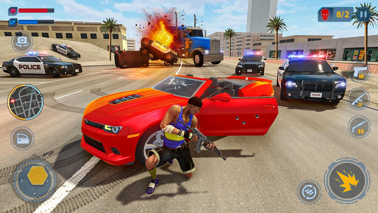 Vegas Gangster Car Thief Games