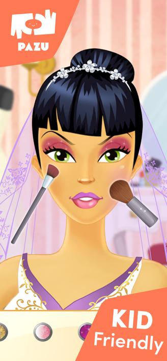 Makeup Girls Wedding Dress up