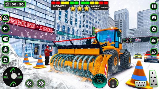 Snow Excavator Simulator Games