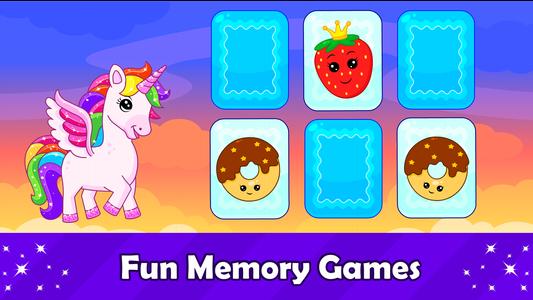 Unicorn Games for 2+ Year Olds