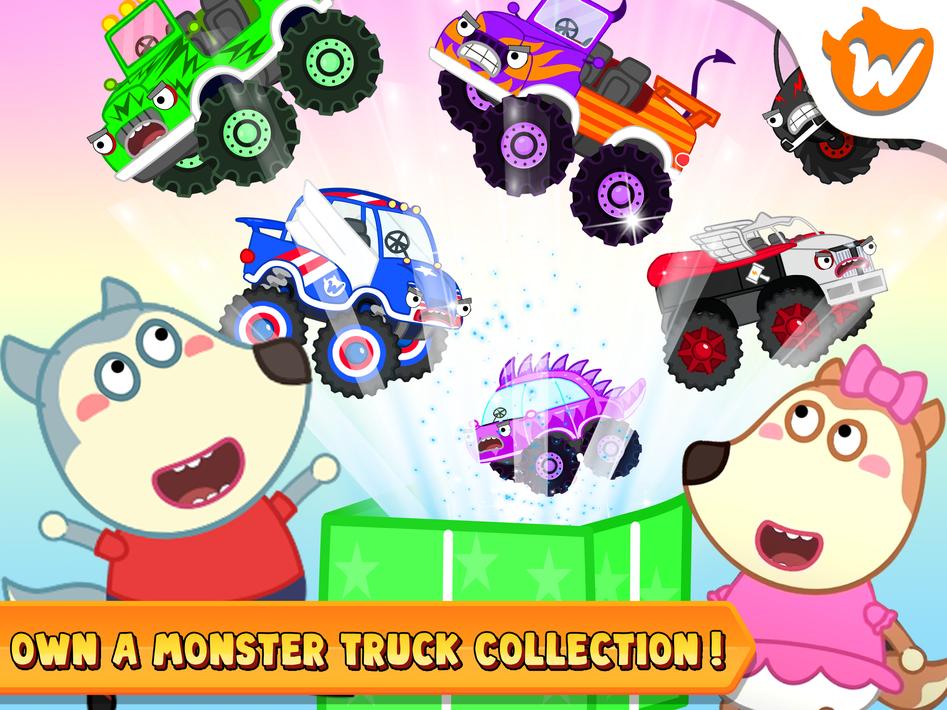 Wolfoo Monster Truck Police