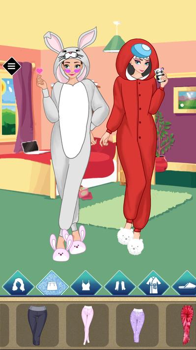 BFF Sleepover Dress Up Game