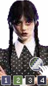 Wednesday Addams Pixel Art