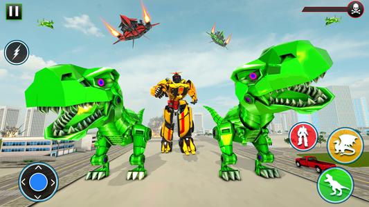 Dinosaur Robot Car Game 3D