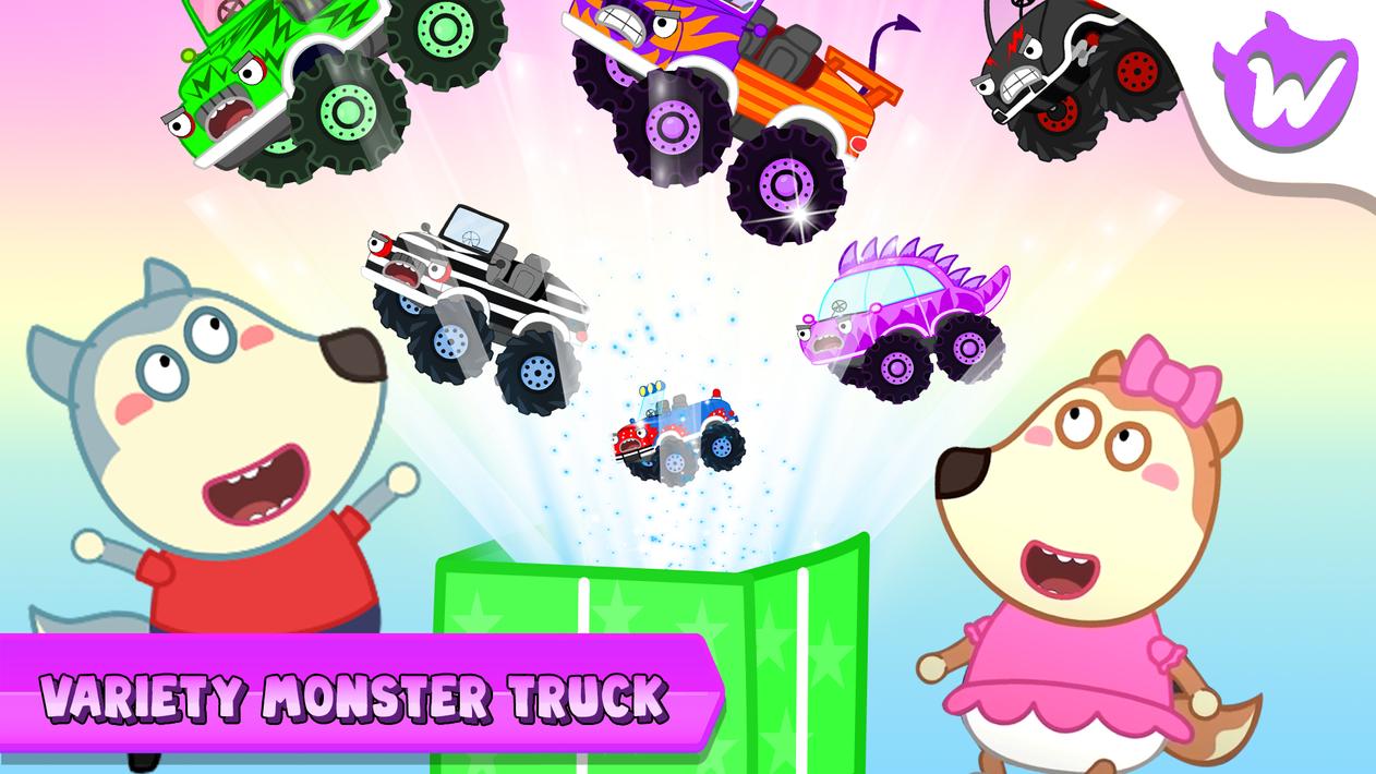 Wolfoo Monster Truck Police