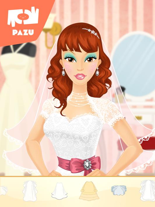 Makeup Girls Wedding Dress up