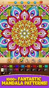 Cross Stitch Coloring Mandala