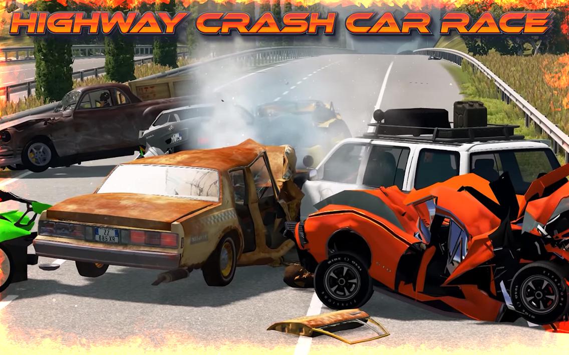 Highway Crash Car Race