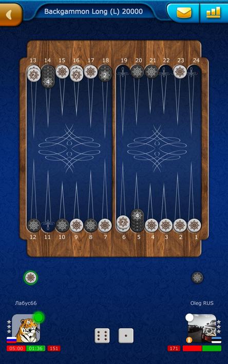 Backgammon LiveGames online