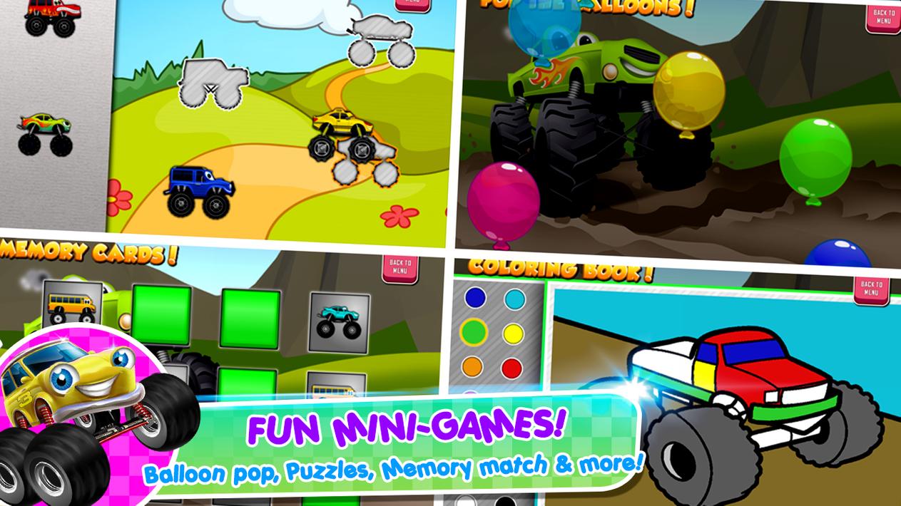 Monster Trucks Game for Kids 2