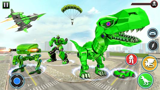 Dinosaur Robot Car Game 3D