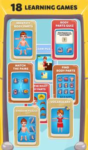 Human Body Parts Learning Game