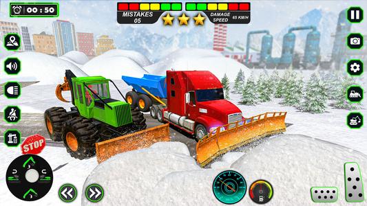 Snow Excavator Simulator Games