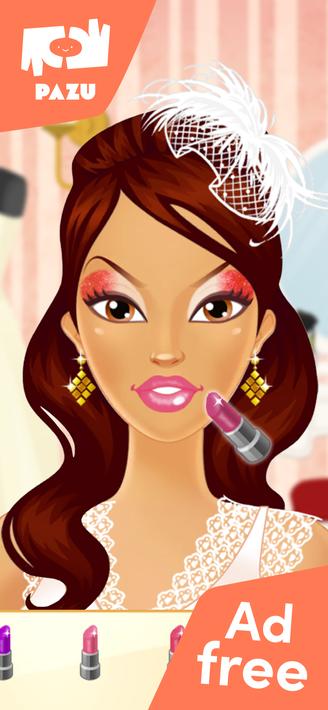 Makeup Girls Wedding Dress up