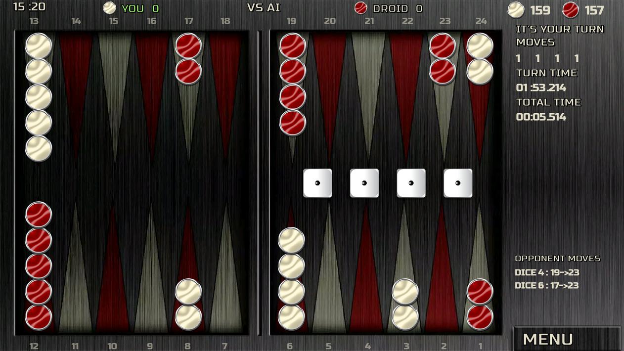 Backgammon - 18 Games