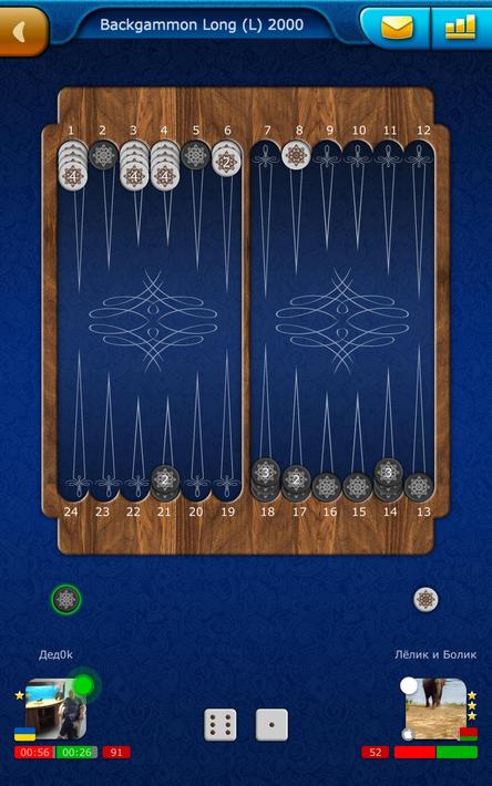 Backgammon LiveGames online